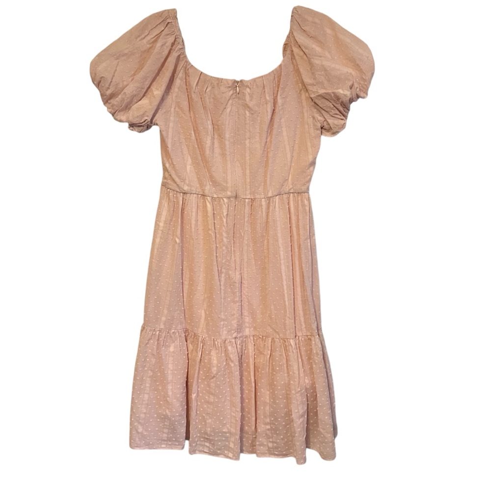Calvin Klein Light Pink Poofy Sleeve Above The Knee Mini Dress Size 8